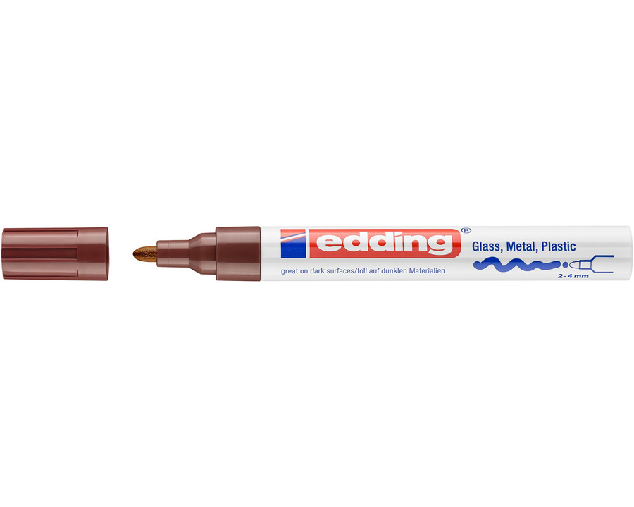 Edding Lackmarker 750 braun 2-4 mm Rundspitze