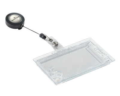 Durable Ausweishalter "Doppelbox" mit Rollhalter 54 x 90 mm 10St.