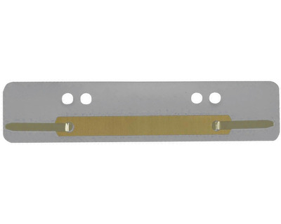 Heftstreifen PP, Metalldeckleiste grau 34 x 150 mm 25St.