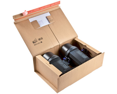 Colompac Wickelverpackung "Post-Box" braun 460 x 310 x 160 mm