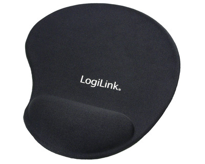 Logilink Mauspad, mit Handgelenkstütze schwarz 204 x 230 x 3 mm