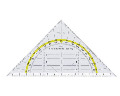 Aristo Zeichendreieck "Geo" transparent 16 cm