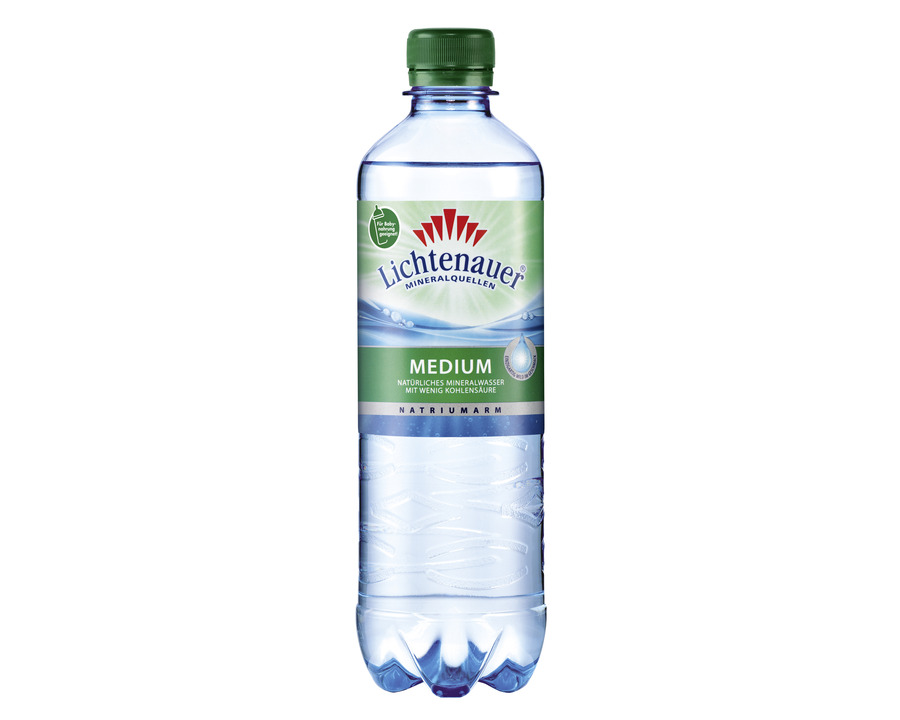 Lichtenauer Mineralwasser "Medium" wenig Kohlensäure 0,5 Liter 11St.