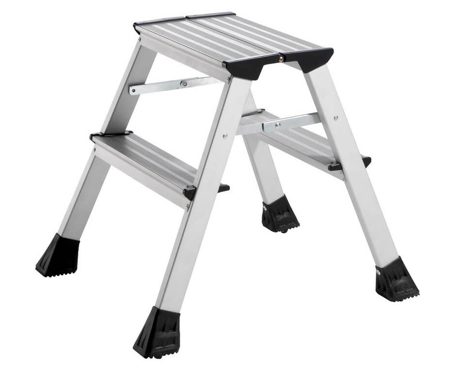Alco Klapptritt  silber 2 x 2 Stufen