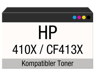 Rebuilt-Toner, HP 410X magenta 5.000 Seiten
