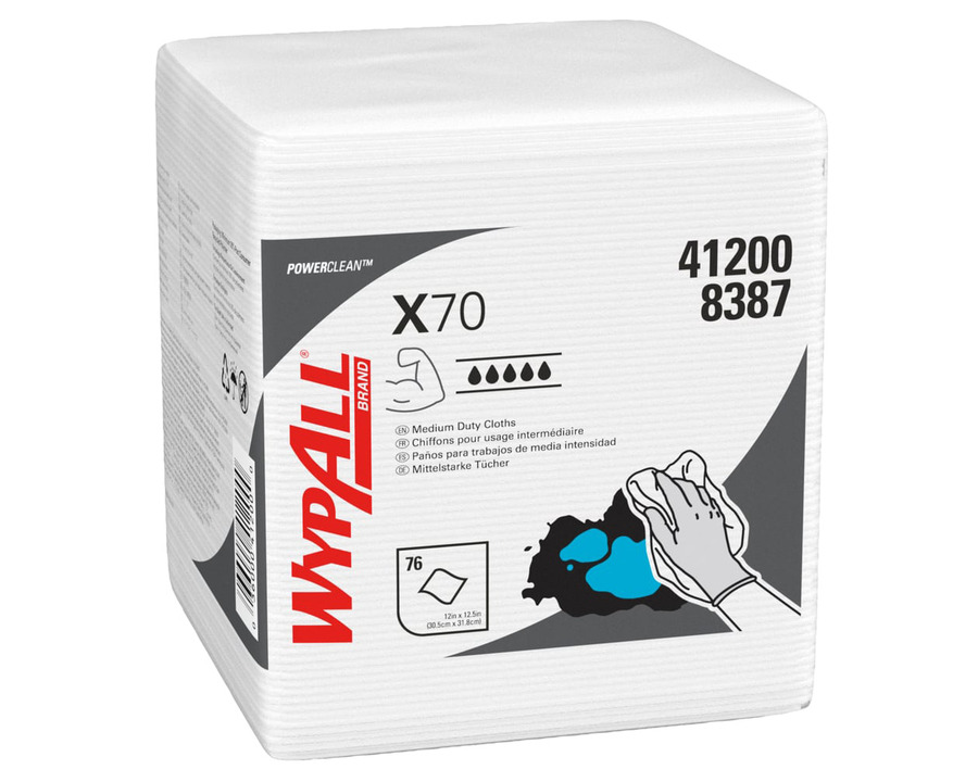 Wypall Wischtücher "X70" weiß 31,5 x 36,5 cm 76St.