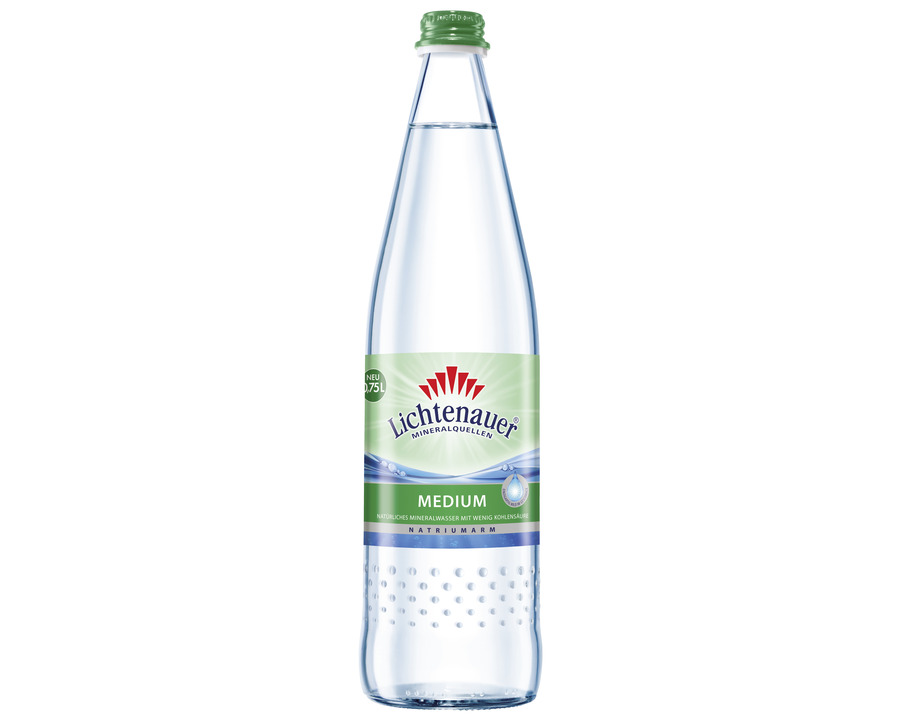 Lichtenauer Mineralwasser "Medium" 0,75 Liter 12St.