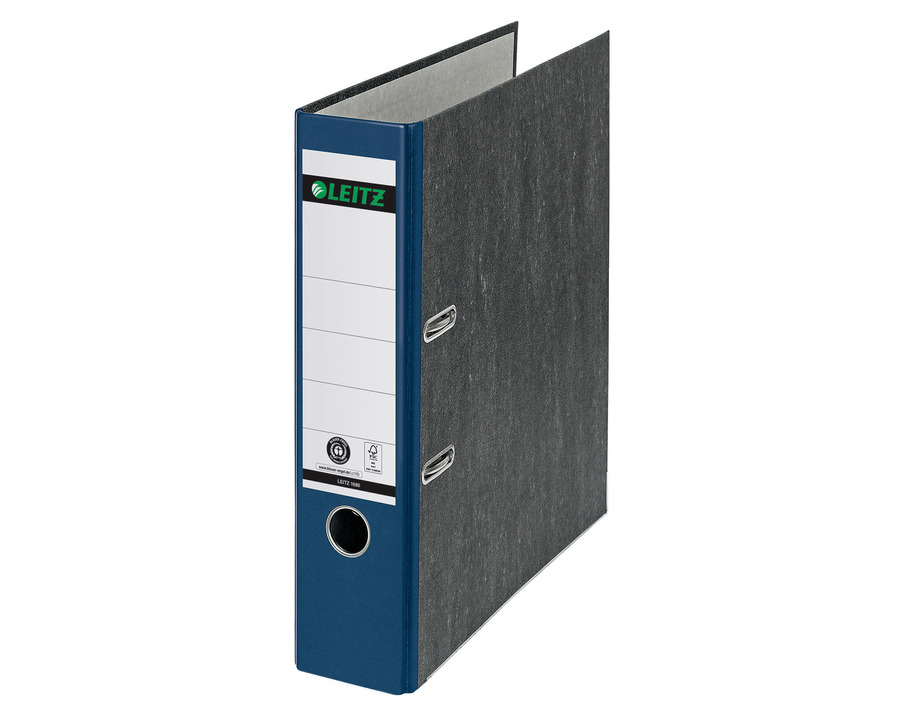 Leitz Ordner Wolkenmarmor A4 blau 80 mm