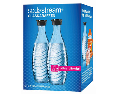 Sodastream Sprudlerflasche "Crystal 2.0", Glas 0,6 Liter 2St.