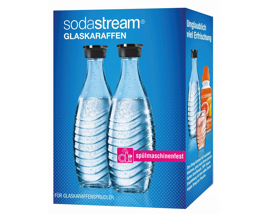 Sodastream Sprudlerflasche "Crystal 2.0", Glas 0,6 Liter 2St.