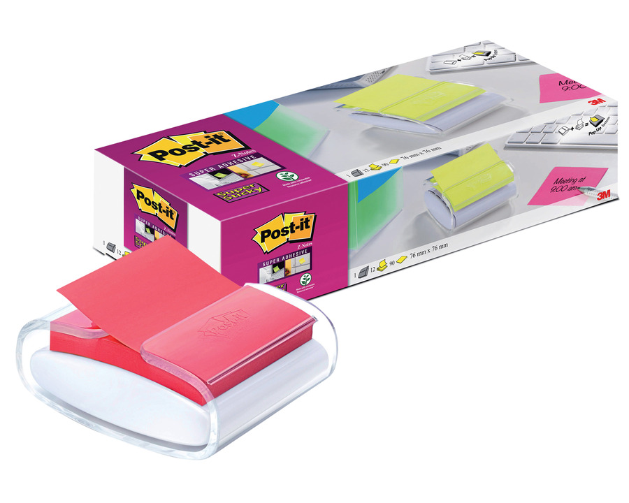 Post-it Haftnotiz-Spender weiß/transparent