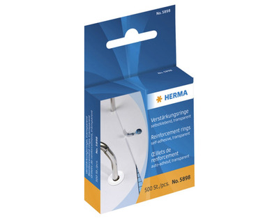 Herma Lochverstärkungsringe transparent Ø12 mm 500St.