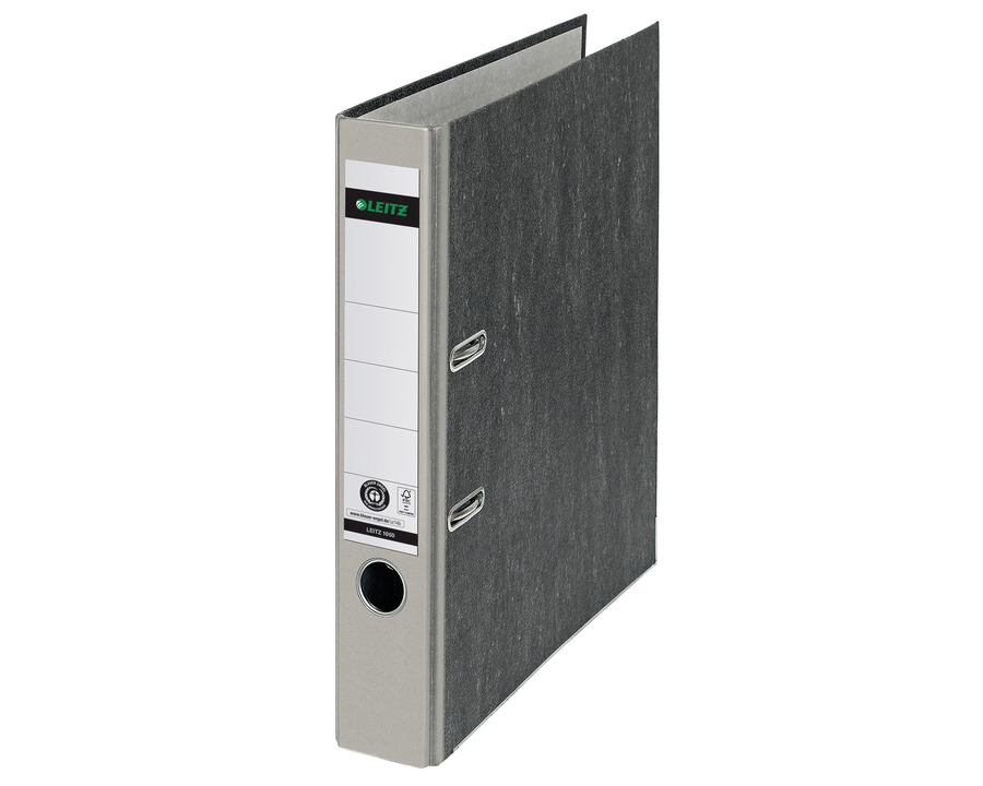 Leitz Ordner Wolkenmarmor A4 grau 52 mm