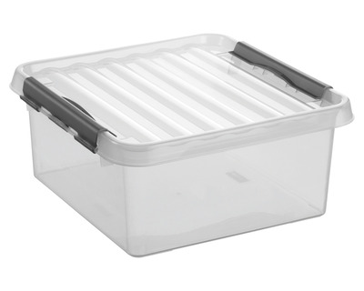 Sunware Aufbewahrungsbox "the q-line" 18 Liter transparent 38 x 18 x 39 cm