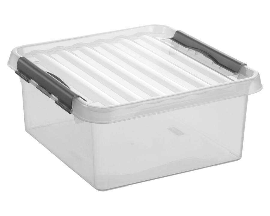 Sunware Aufbewahrungsbox "the q-line" 18 Liter transparent 38 x 18 x 39 cm