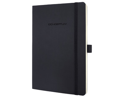 Sigel Notizbuch A5 "Conceptum" schwarz liniert 96Bl.