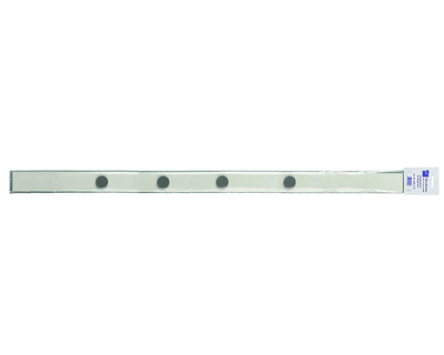 Alco Magnetleiste, mit 4 Magneten weiß 1.000 x 50 mm