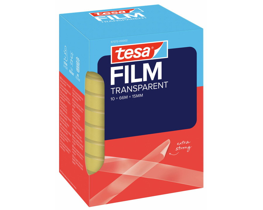 Tesa Klebeband "Transparent" transparent 15 mm x 66 m 10St.