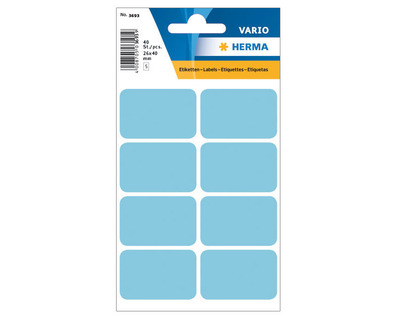 Herma Vielzweck-Etiketten blau 26 x 40 mm 40Et.