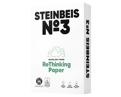 Steinbeis Kopierpapier A4 "No.3" recycling-weiß, ISO 90 80g/m² 500Bl.