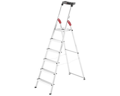 Hailo Stehleiter "StandardLine L60" silber 6 Stufen