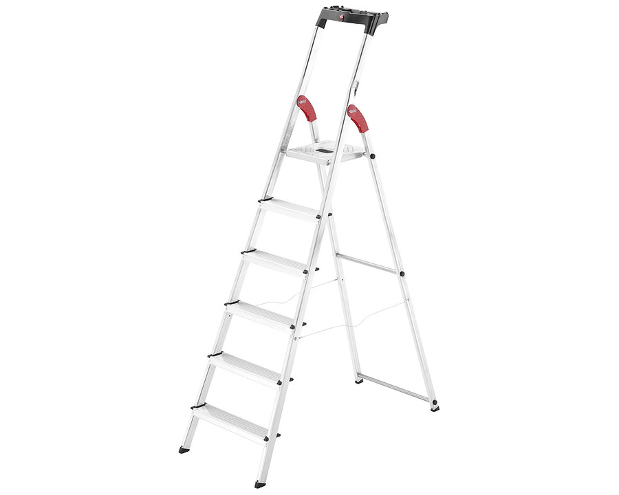 Hailo Stehleiter "StandardLine L60" silber 6 Stufen