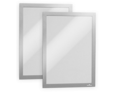 Durable Inforahmen A4 "Duraframe" silber selbstklebend 2St.