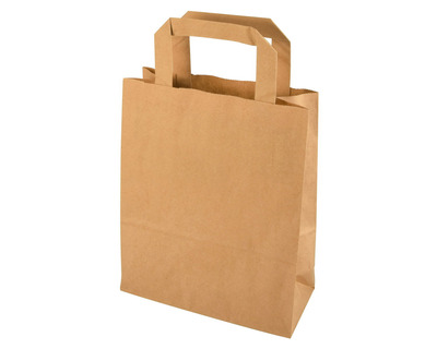 Papstar Papiertragetasche braun 18 x 22 x 10 cm 400St.