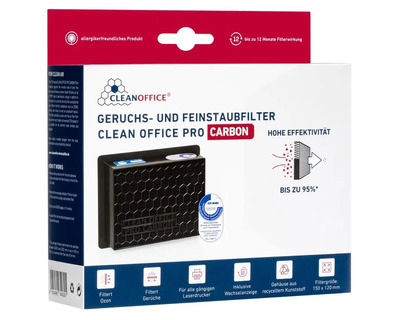 Clean Office Feinstaubfilter "Pro Carbon", für Drucker
