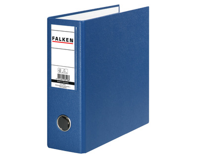 Falken Ordner A5 hoch PP blau 80 mm