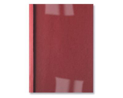 GBC Thermo-Bindemappen A4 "LeatherGrain" rot 3,0 mm 100St.