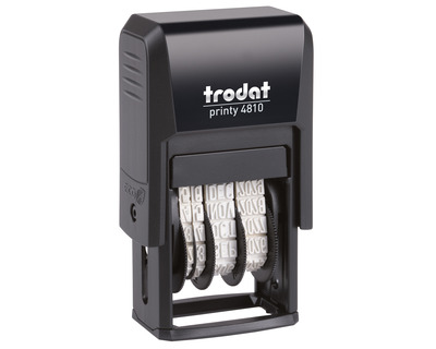 Trodat Datumstempel "Printy Dater 4810" schwarz 3,8 x 20 mm