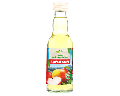 Wolkensteiner Apfelsaft 100% 0,2 Liter 12St.