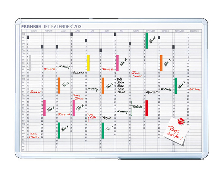 Franken Planungstafel "Jet Kalender 703" 60 x 90 cm