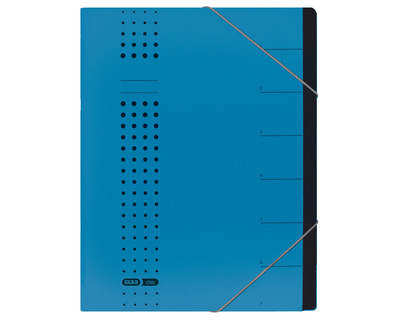 Elba Ordnungsmappe A4 "Chic" blau 7 Fächer