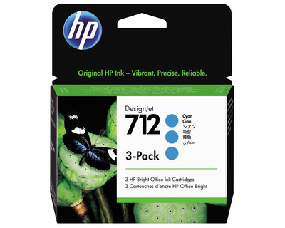HP Tintenpatrone 712 cyan 29ml 3St.