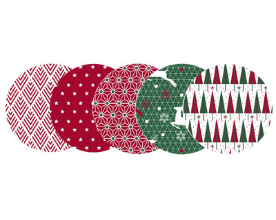 Clairefontaine Geschenkpapier "Tradi Chic" mehrfarbig 70 cm x 5 m