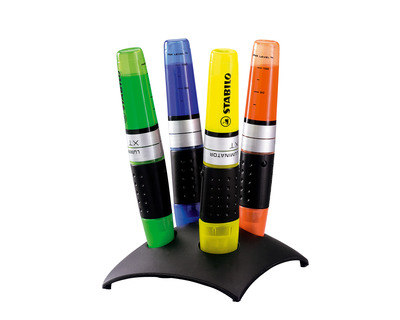 Stabilo Textmarker "Luminator", Tischset mehrfarbig 2-5 mm 4St.