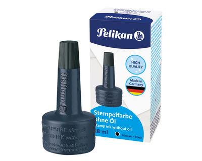 Pelikan Stempelfarbe "4K" ohne Öl schwarz 28ml