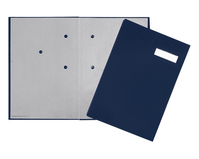 Pagna Unterschriftenmappe A4 blau 20 Fächer