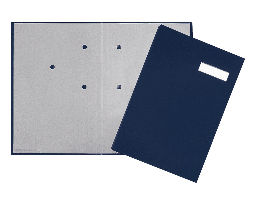 Pagna Unterschriftenmappe A4 blau 20 Fächer