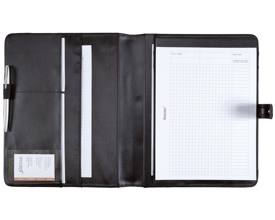 Alassio Konferenzmappe A4 "Fano" schwarz 322 x 260 x 20 mm