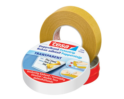 Tesa Doppelseitiges Klebeband transparent 15 mm x 10 m