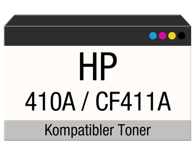 Rebuilt-Toner, HP 410A cyan 2.300 Seiten