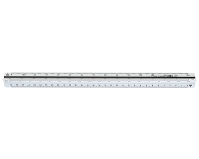 Möbius+Ruppert Dreikantmaßstab weiß 30 cm