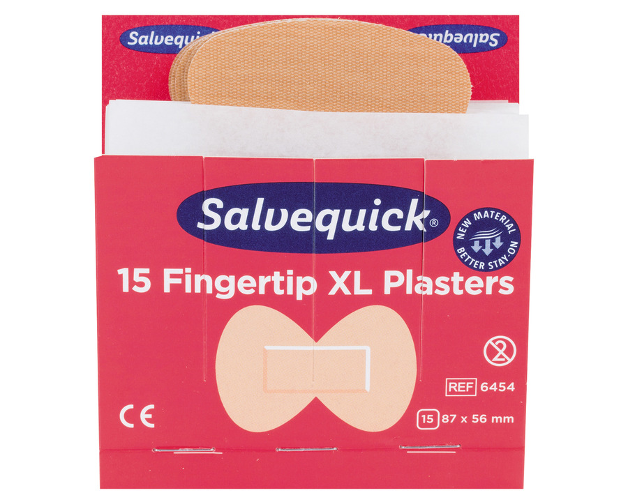 Salvequick Pflaster "Fingertip XL" 15St.
