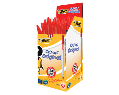 Bic Kugelschreiber "Cristal Medium" rot 0,4 mm 50St.