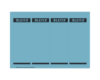 Leitz Ordner-Rückenschilder blau 61 x 191 mm 100Et.