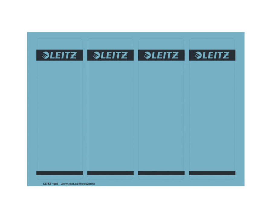 Leitz Ordner-Rückenschilder blau 61 x 191 mm 100Et.