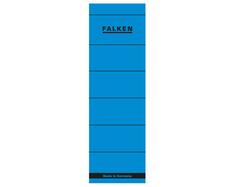 Falken Ordner-Rückenschilder blau 60 x 190 mm 10Et.